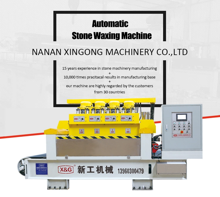 Hot Sale Automatic Stone Slabs Polishing Machine Waxing Process