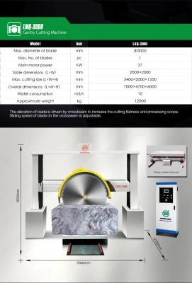 Portal-Mehrscheiben- oder Einzelscheiben-Blockschneidemaschine mit drehbarem Arbeitstisch